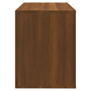 Berkfield Shoe Cabinet Brown Oak 80x35x45 cm Engineered Wood