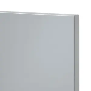 GoodHome Alisma High gloss grey Slab 2 drawer front, bridging door & bi fold door 600mm