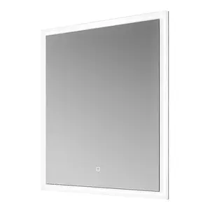 Aura Recessed LED Illuminated Double Mirrored Wall Cabinet (H)700mm (W)600mm