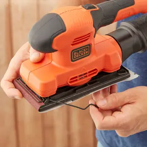 Black+Decker 150W 240V Corded 1/3 sheet sander BEW220-GB