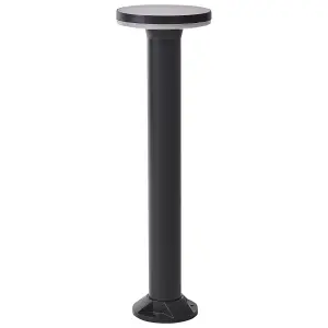 Solar Outdoor LED Bollard Lamp Black TARKIO