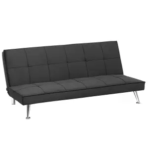 Beliani Retro Sofa Bed HASLE Grey