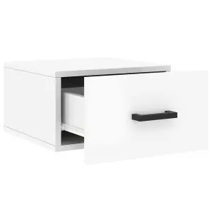 Berkfield Wall-mounted Bedside Cabinets 2 pcs High Gloss White 35x35x20 cm