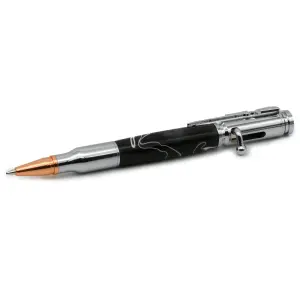 Rotur Bolt Action Pen Kit Chrome & Copper Tip