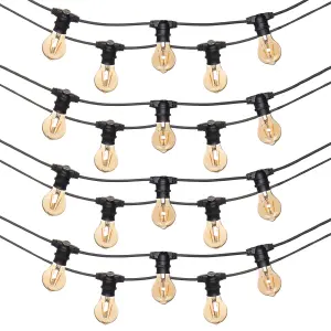 Litecraft Arnold Black Festoon Outdoor String Light Kit