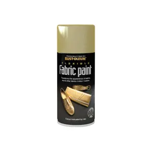 Rust-Oleum Fabric Gold effect Multi-surface Spray paint, 150ml