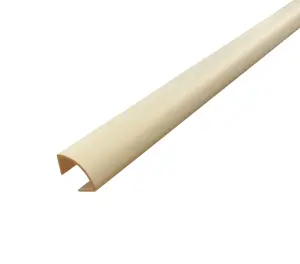 White Polyvinyl chloride (PVC) Quadrant Moulding (L)2400mm (W)18mm (T)18mm