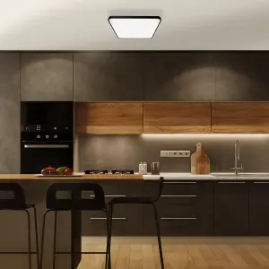 Milagro Fabio LED Ceiling Lamp  Black 35W(200W) 47cm Great Value Stylish Lifetime Light Source