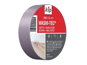 Kip Premium Low Tack Washi-Tec Wallpaper Masking Tape 209 - 30mm x 50m