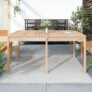 Berkfield Garden Table 159.5x82.5x76 cm Solid Wood Pine