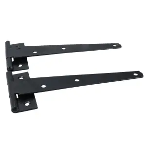 150mm Tee Hinges Shed Door Gate T Strap Hinge Pair With Fixings