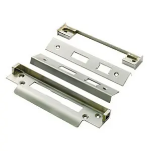 Rebate Kit for BS Lever Sash Locks For Double Doors 13mm Satin Steel