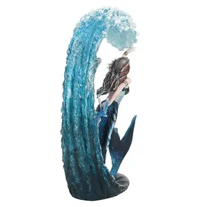 Anne Stokes Water Elemental Sorceress Collectable Figurine Light Blue/Navy (One Size)