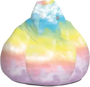 rucomfy Printed Indoor Tye Dye Extra Large Classic Beanbag