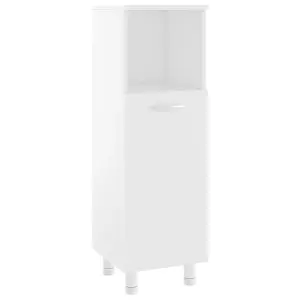 Berkfield Bathroom Cabinet White 30x30x95 cm Engineered Wood