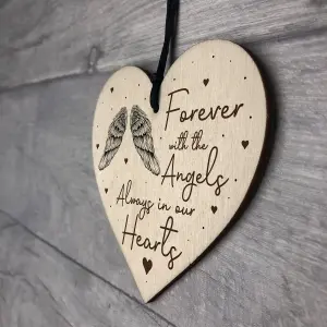 Always In Our Hearts Memorial Gift Hanging Plaque Mum Dad Nan Grandad Memorial