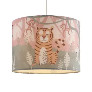 Printed Multicolour Safari Light shade (D)25cm