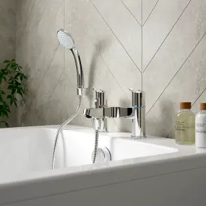 Ideal Standard Ceraflex Dual Control Bath Shower Mixer Tap, B1823AA, Chrome