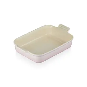 Le Creuset Stoneware Heritage Rectangular Dish Shell Pink / 32cm