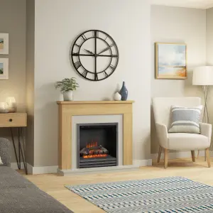 Be Modern Blakemere Stone Inset Electric Fire suite