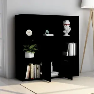 Arundhati Bookcase Black / 98cm H x 98cm W x 30cm D