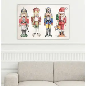 Nutcrackers - Wrapped Canvas Painting 76.2cm H x 114.3cm W x 3.81cm D