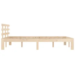 Berkfield Bed Frame Solid Wood 180x200 cm Super King Size