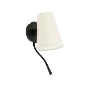 Luminosa Lupe Reading Light Wall Light White, E27