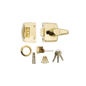 ERA - 40mm Night Latch - Polished Brass Case & Cylinder