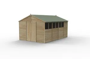 4LIFE Apex Shed 10x15 - Double Door - 6 Windows