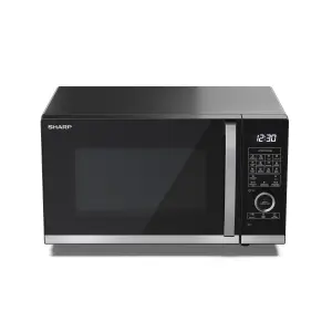 Sharp YC-QC254AU-B 25L 900W Microwave Oven with Grill and Convection - Black