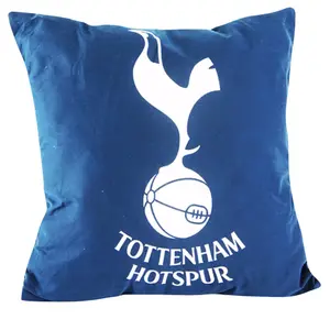 Tottenham Hotspur FC Official Crest Design Cushion Navy/White (One Size)