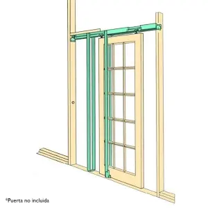 Hideaway Single Pocket Door Kit