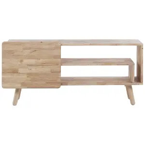 Beliani Scandinavian TV Stand Light Wood WESTFIELD