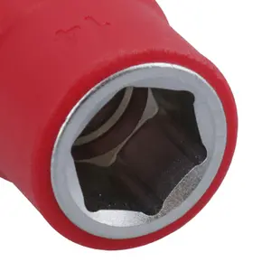 14mm 1/2in drive VDE Insulated Shallow Metric Socket 6 Sided Single Hex 1000 V