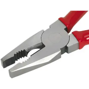 175mm Combination Pliers - Drop Forged Steel - 30mm Jaw Capacity - Serrated Jaws