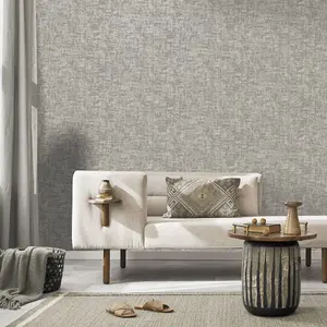 Khalili Wallpaper Brindle Bead Texture Grey Silver Holden 99400