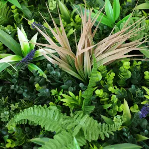 True Products Premium Artificial Green Plant Living Wall Panel 1m x 1m - Grassy Fern