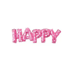 Realmax Hello Script Foil Balloon Pink (One Size)