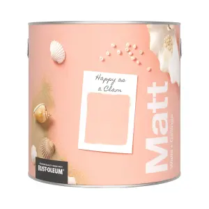 Rust-Oleum Washable Matt Wall Paint - Happy As A Clam 2.5L