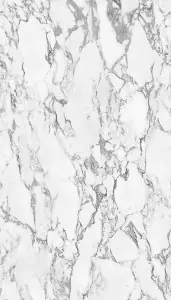 Grandeco White Marble 3 lane repeatable Textured Mural, 2.8 x 1.59m