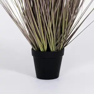 Blooming Artificial - 60cm / 2ft Grey / Pink Artificial Pennisetum Grass