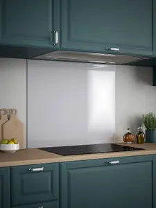 Platinum Glass Kitchen Self Adhesive Splashback 900mm x 750mm