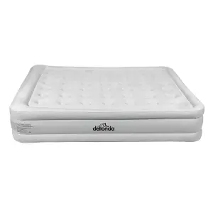 Queen Air Bed, Raised with Removable Electric Pump, Carry Bag