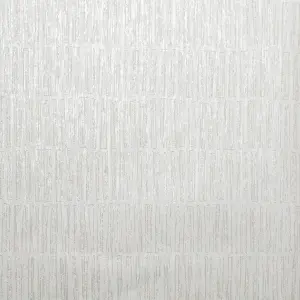 Galerie Feel Cream Metallic Bamboo Lines Wallpaper Roll