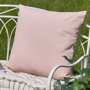 Plain Pink Cotton Indoor Outdoor Garden Furniture Chair Sofa Bench Cushion