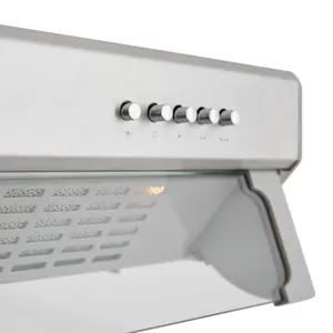 Cooke & Lewis CLVHS60A Stainless steel Inset Cooker hood (W)60cm - Grey