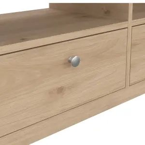 Madrid TV-Unit 3 Drawers in Jackson Hickory Oak