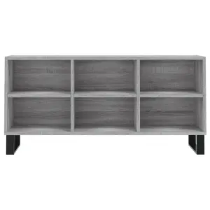 Berkfield TV Cabinet Grey Sonoma 103.5x30x50 cm Engineered Wood