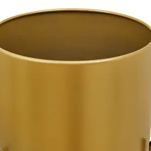 Interiors by Premier Avento Small Gold Finish Floor Planter